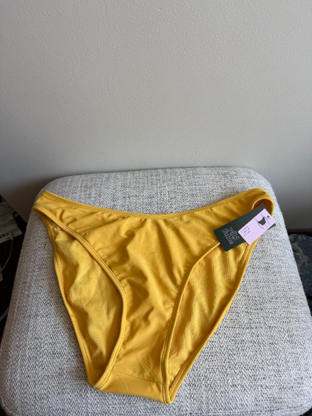 Wild Fable yellow bikini bottom size XL. Brand new (NWT), hygiene sticker attach
